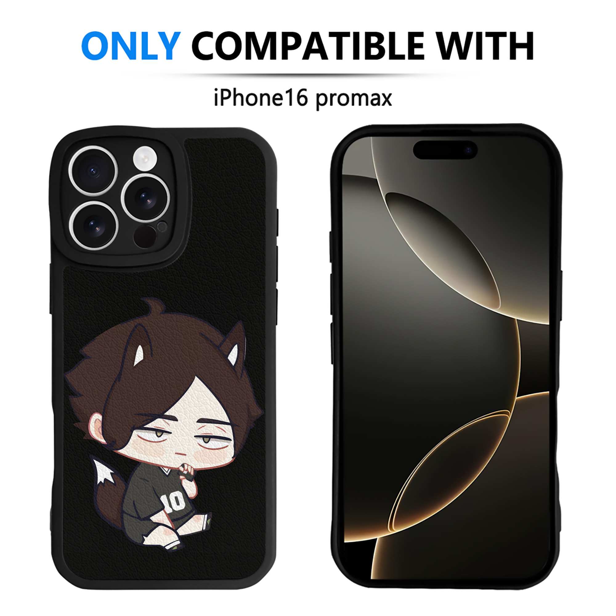（画像用） ハイキュー!! Haikyu!! 【iPhone 16シリーズ対応】シリコンスマホケース（レザー調） 材質：シリコン